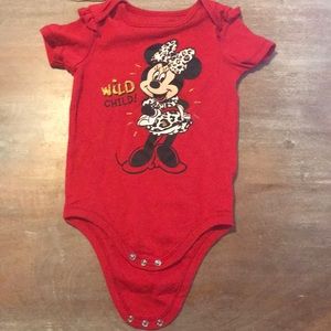 Red Minnie Mouse onesie 24 month